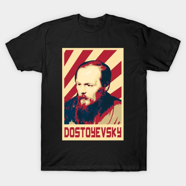 Fyodor Dostoyevsjy Retro T-Shirt by Nerd_art